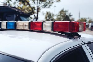 top of police car